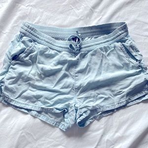 Flowy light blue shorts from Aerie
